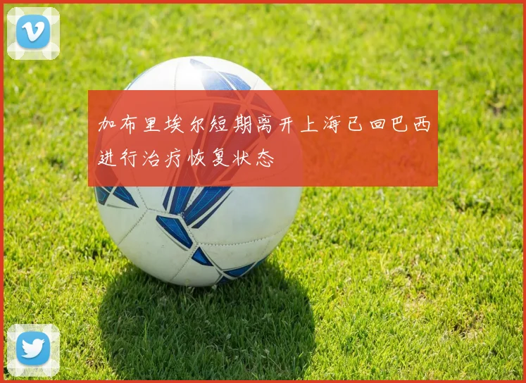 加布里埃尔短期离开上海已回巴西进行治疗恢复状态